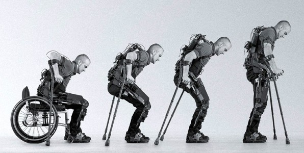 Les exosquelettes permettent d'assurer les fonctions neuromusculaires du corps  la place de ce dernier.