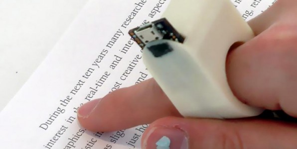 FingerReader : la bague de lecture pour malvoyants aveugle malvoyant bague système numérique FingerReader