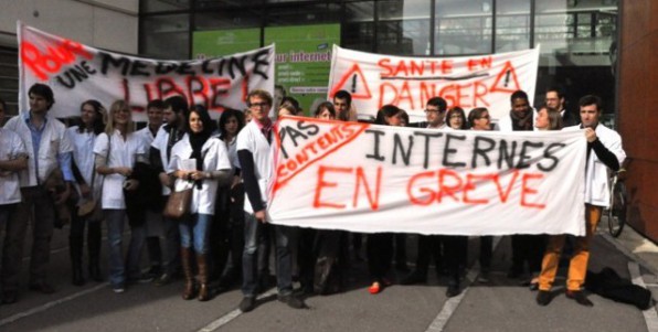 Internes en grve  Dijon